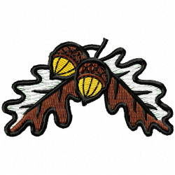 Acorn Embroidery Design 6 Acorn Embroidery Design 6